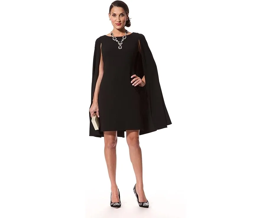 Платье-футляр Adrianna Papell Structured Cape Sheath с накидкой