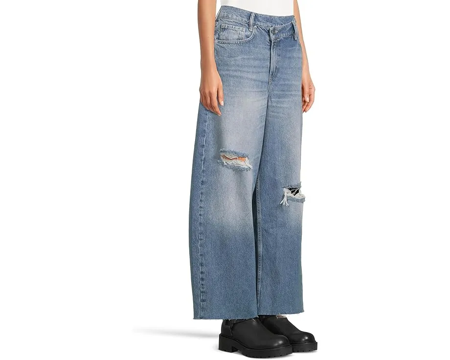 AllSaints Aki Crossover Jean джинсы с завышенной талией и широкими штанинами