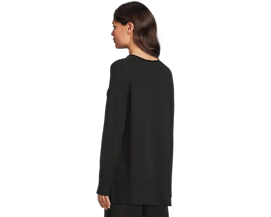 Свитер EILEEN FISHER из перуанского хлопка с V-образным вырезом