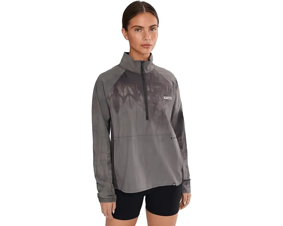 Толстовка Columbia PFG Uncharted Cloud с полузастежкой и принтом тай-дай