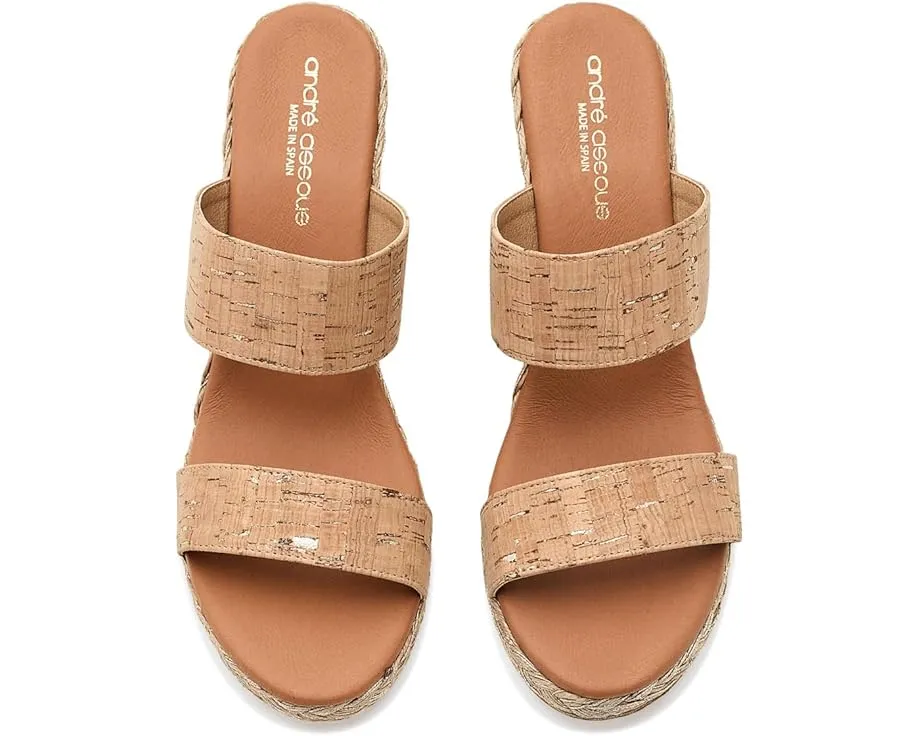 Сандалии Andre Assous Nolita Cork на эспадрилье с клином из пробки