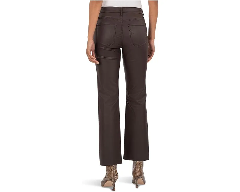 Джинсы KUT from the Kloth Kelsey High-Rise Ankle Flare с необработанным краем