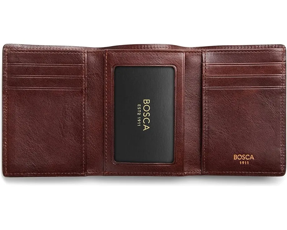 Bosca Трехсекционный кошелек Dolce Collection с двумя окнами для ID