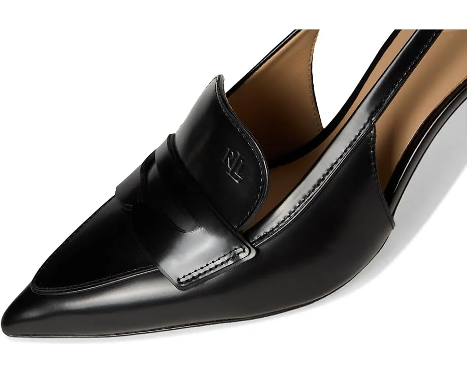 Лоферы Lauren Ralph Lauren Khloe на шпильке с острым носком из натуральной кожи