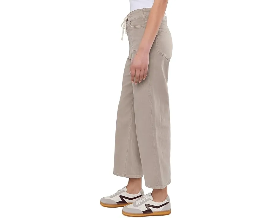 Широкие брюки Petite Ari с завязкой на поясе и укороченными штанинами в цвете Vintage Utaupia