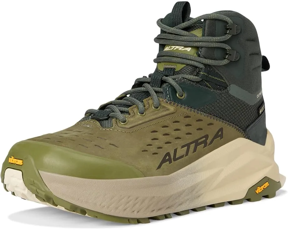 Altra Olympus 6 Hike Mid GTX высокие треккинговые кроссовки с мембраной GORE-TEX и подошвой Vibram