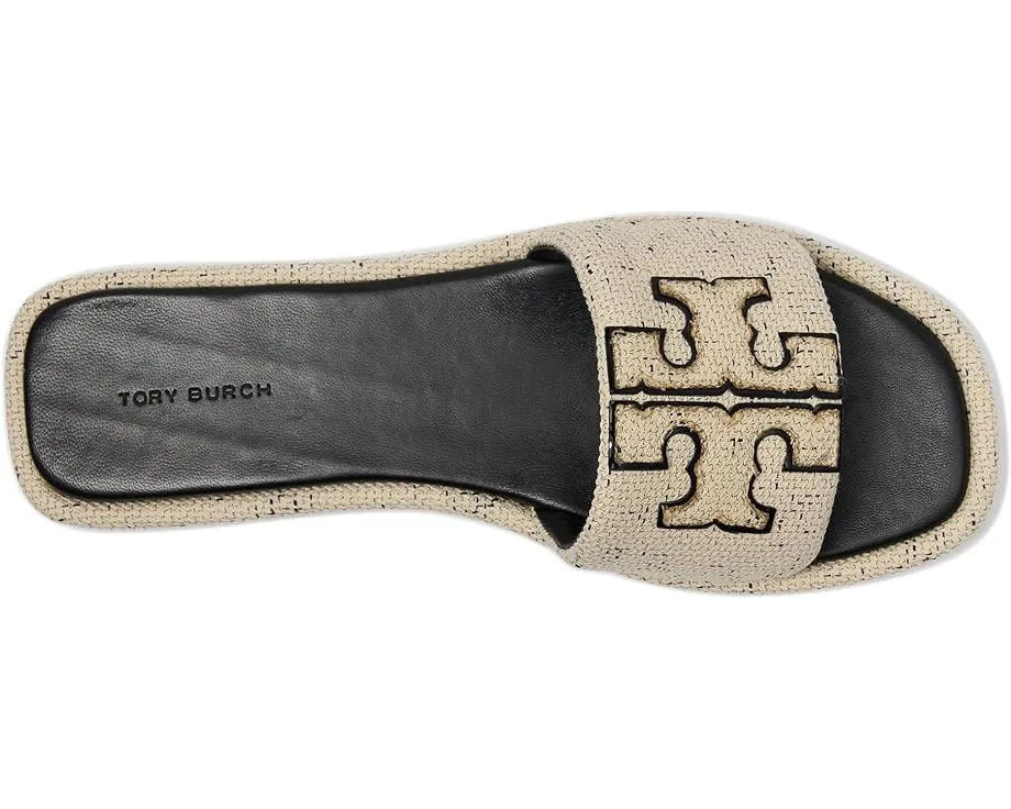 Сланцы Tory Burch Slide с логотипом Double T и открытым мысом