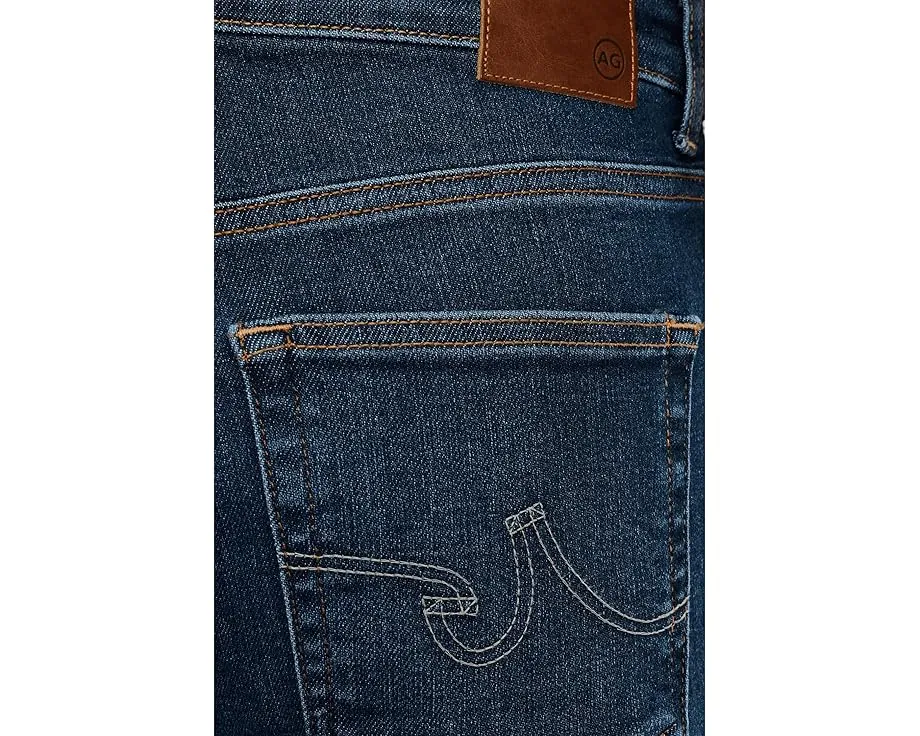 Джинсы AG Jeans Saige Mid-Rise Wide Leg Crop с расклешенным низом и переработанным хлопком