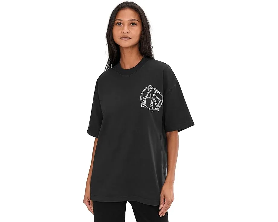 Футболка AllSaints Anatomica Short Sleeve Crew с графическим принтом