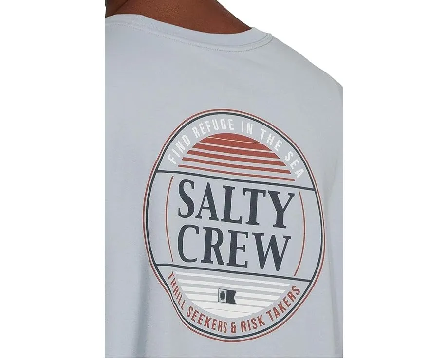 Футболка Salty Crew Simple Fade с длинным рукавом и принтом на рукаве