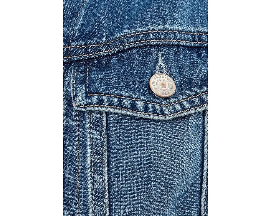 Комбинезон Free People All You Need Denim Covera из денима без рукавов