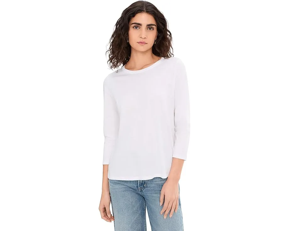Футболка Eileen Fisher из органического пима хлопка с круглым вырезом