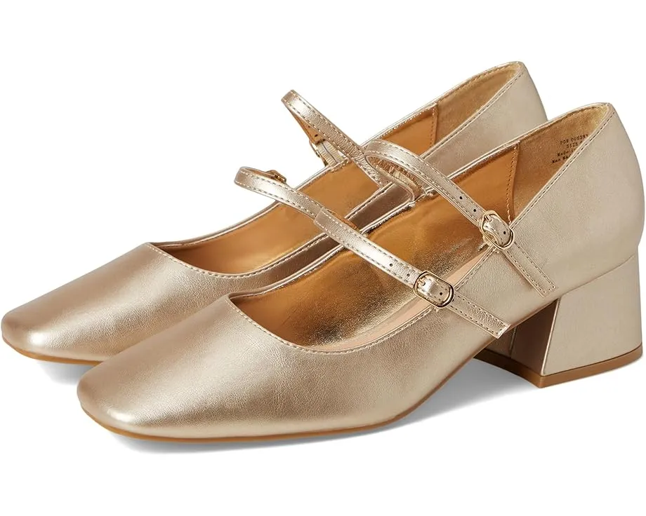 Туфли Nally на устойчивом каблуке с квадратным носком и регулируемой лямкой