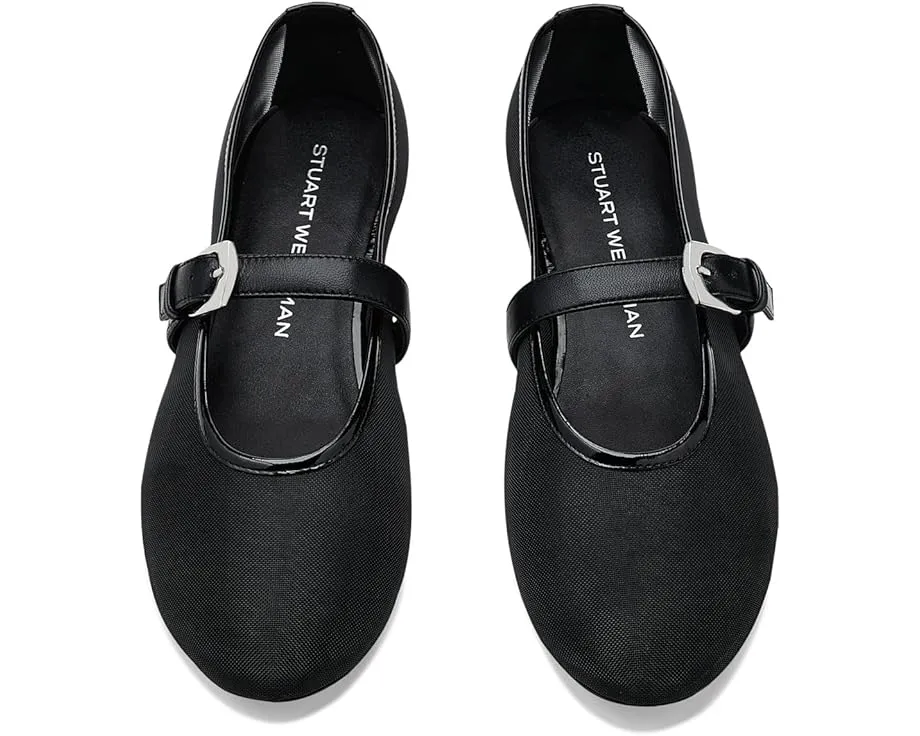 Балетки Stuart Weitzman Sai Bareitall Maryjane с круглым носком и регулируемой пряжкой