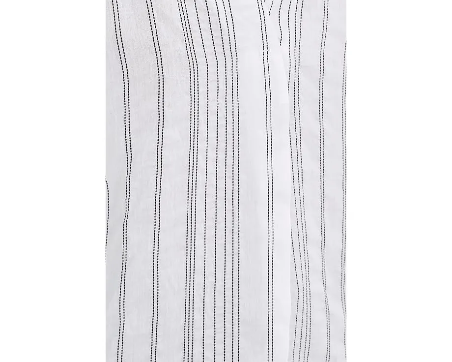 Блуза Vince Camuto с короткими рукавами и отложным воротником в расслабленном стиле