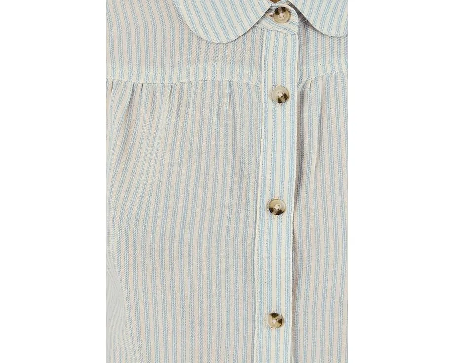 Летняя блуза Holly Shirt из органического хлопка с закругленным воротником Toad&Co