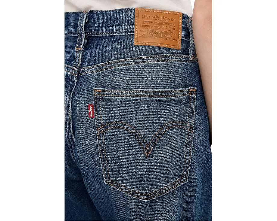 Джинсы Levi's Dad Jean с резинкой на талии и прямым кроем