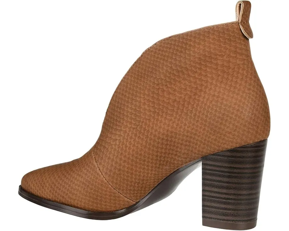 Ботильоны Journee Collection Bellamy с глубоким V-образным вырезом и каблуком