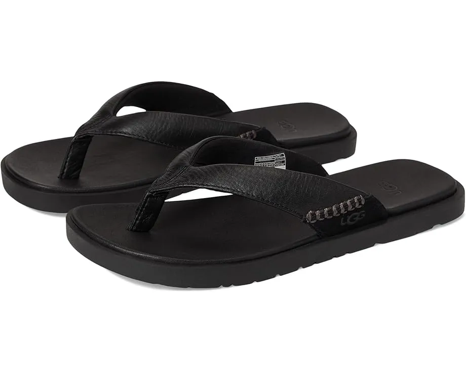 Сланцы UGG Seaside II Flip с ремешками из натуральной кожи и стелькой ЭВА