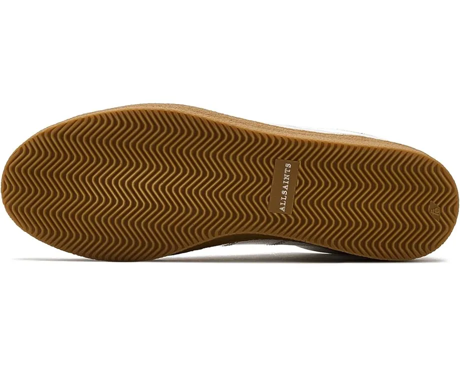 Кроссовки AllSaints Leon из глянцевой кожи с круглым носком