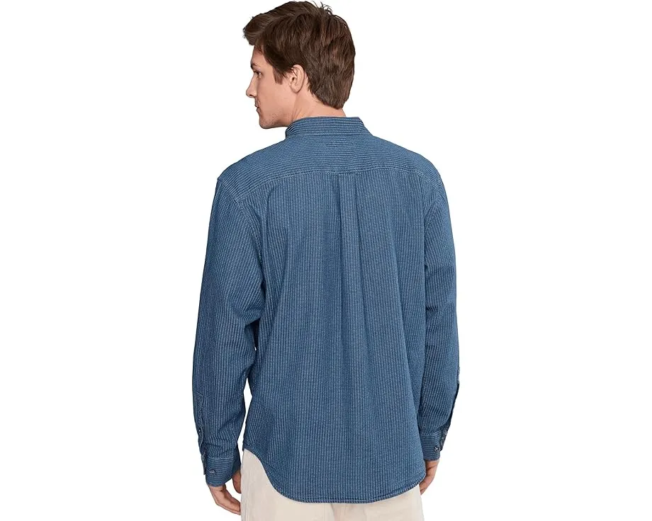 Рубашка Tommy Bahama Wild Indigo Plaid в клетку с эффектом поношенности