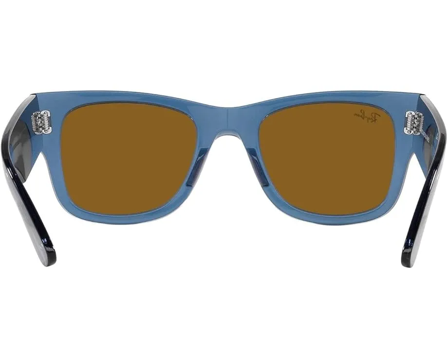 Солнцезащитные очки Ray-Ban 0RB0840S Mega Wayfarer Sport с прозрачными линзами