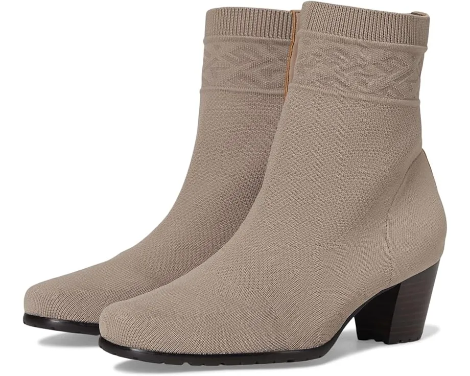 Ботильоны Kalista из эластичного трикотажа с квадратным носком и каблуком David Tate