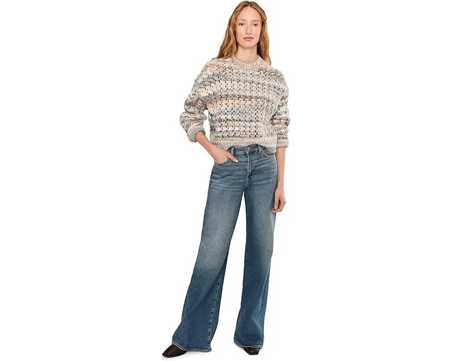 Свитер Madewell Fawn Open Stitch с полосками и ажурной вязкой