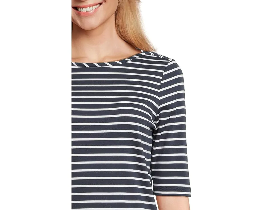 Футболка L.L.Bean Pima Cotton с лодочкой и рукавом три четверти