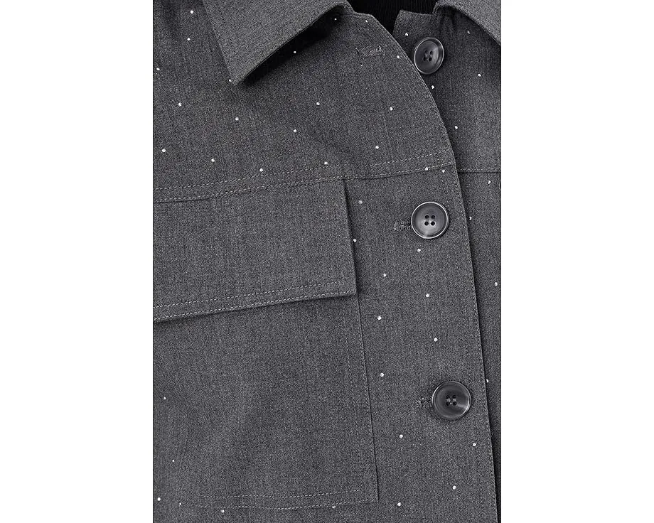 Vince Camuto Короткая рубашка-жакет с карманами и застежкой на пуговицы