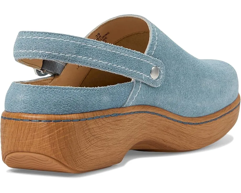 Кожаные сабо Alegria Olie с ремешком на пятке и противоскользящей подошвой