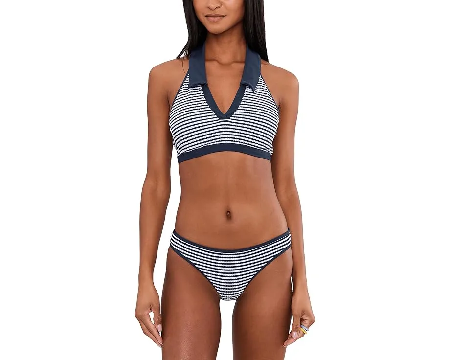 Шорты низкой посадки Seafolly Club House Hipster с контрастной окантовкой