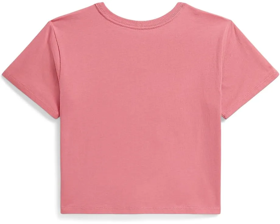 Polo Ralph Lauren Kids Боксовая футболка с медвежонком Polo Bear из хлопкового джерси для детей постарше