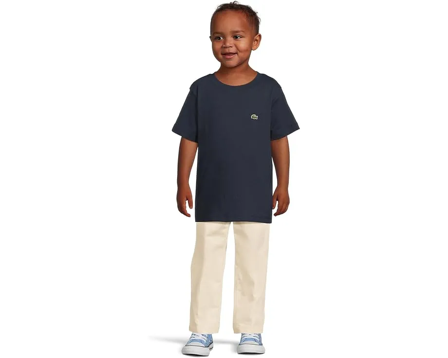 Футболка Lacoste Kids Core с вышитым крокодилом из хлопка