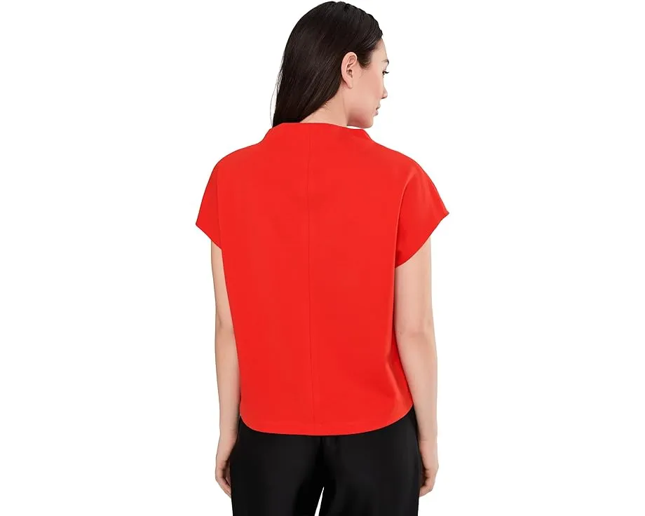 Топ Trina Turk Pavilion из мягкого понте с драпированным воротником