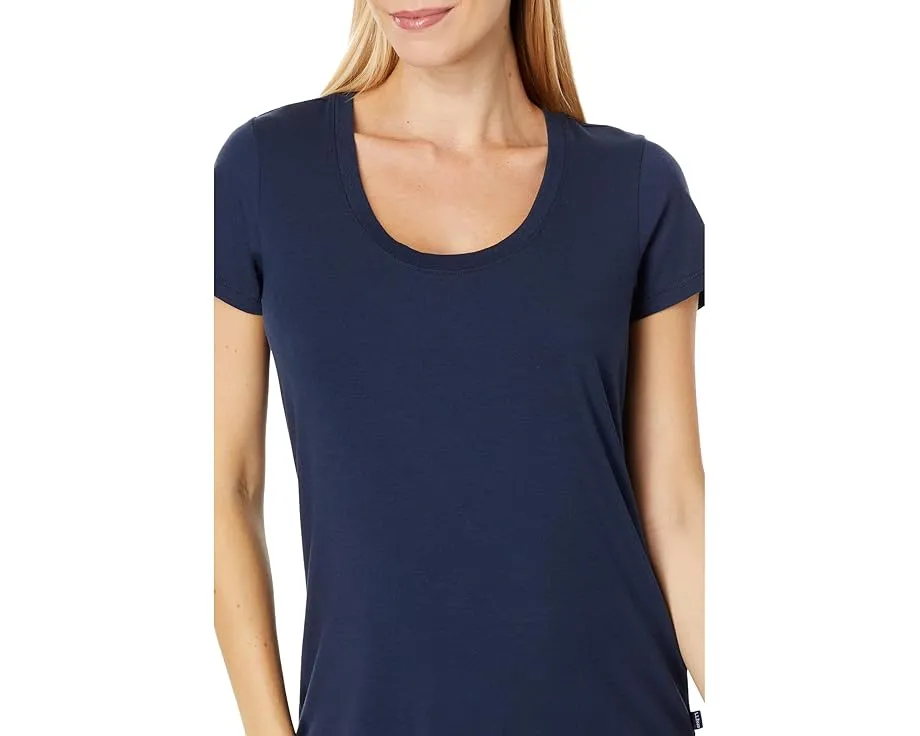 Футболка L.L.Bean Soft Stretch Supima с круглым вырезом и коротким рукавом из хлопка