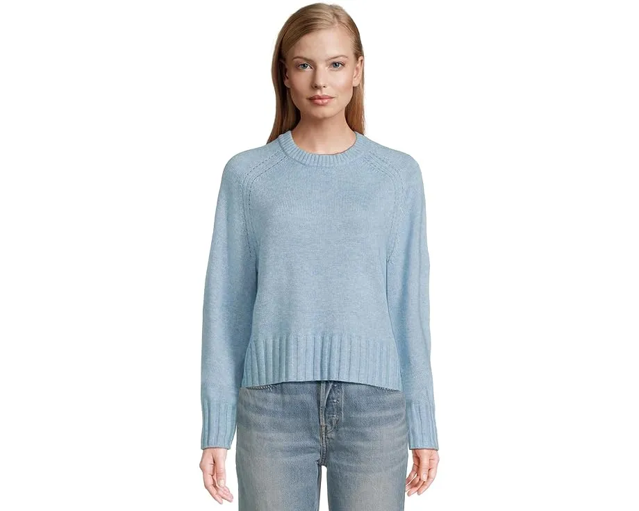 Свитер Saddle Sleeve с круглым вырезом из новой люксовой смеси с кашемиром