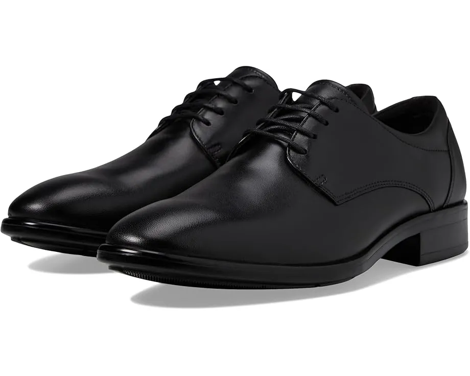 Туфли дерби ECCO Citytray Plain Toe Tie из цельнозерновой кожи