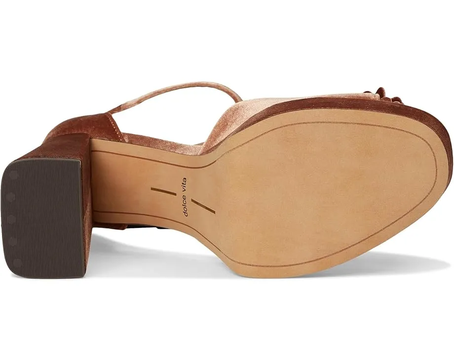 Босоножки Perel на платформе от Dolce Vita с велюровым верхом и помпоном