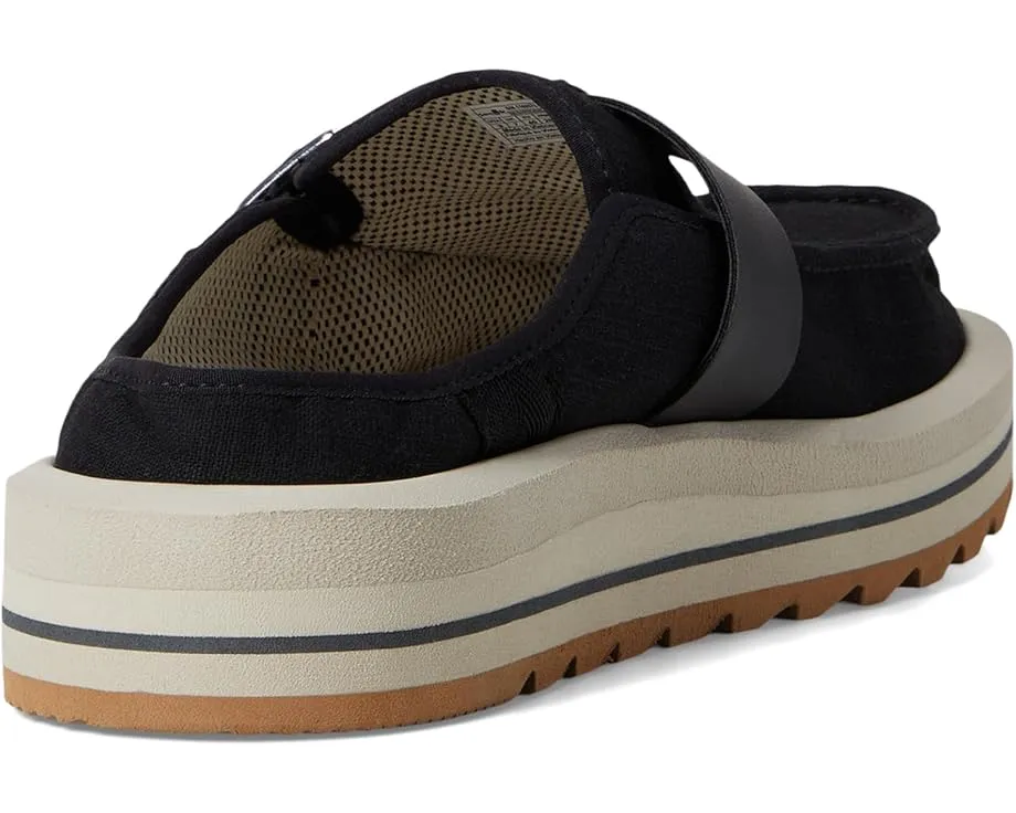 Мюли Sanuk Donna Sash-hey из смеси хлопка и льна с ремешком и платформенной подошвой