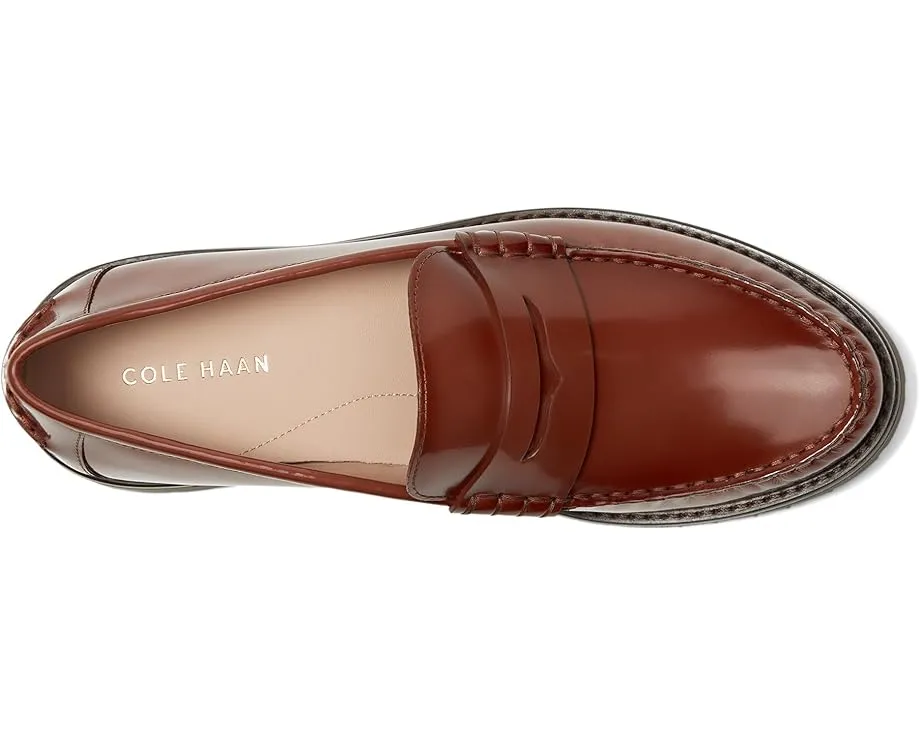 Лоферы Cole Haan Treena Lug с декоративной строчкой и подошвой из переработанной резины