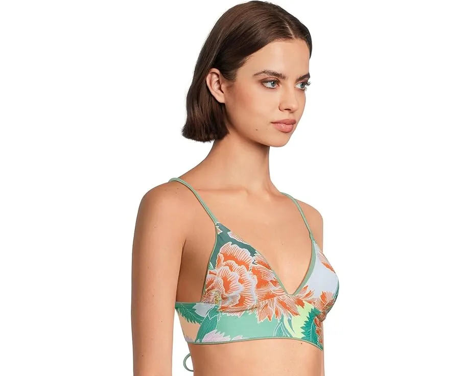 Купальник Maaji Shamrock Green Mirage с треугольным топом и регулируемыми бретелями