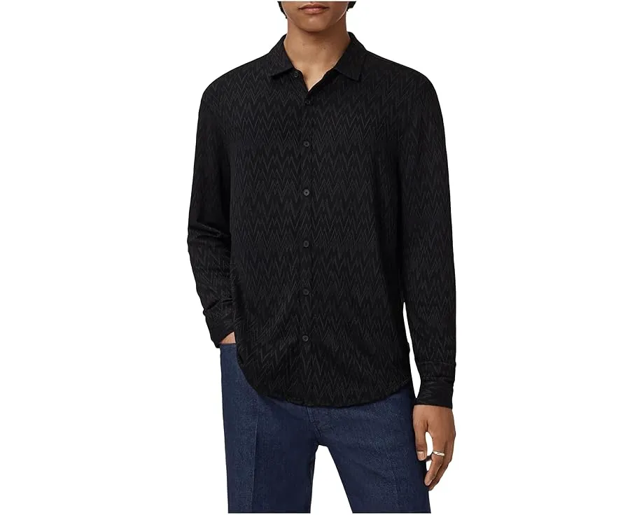 Рубашка John Varvatos Redmond с воротником и длинными рукавами