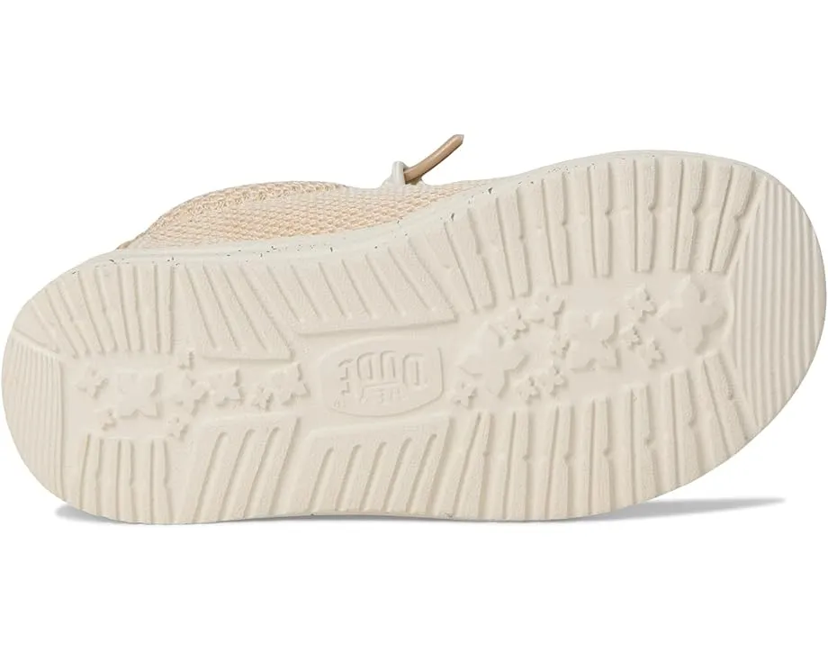 Детские слипоны Hey Dude Wally Stretch Sox с эластичными шнурками