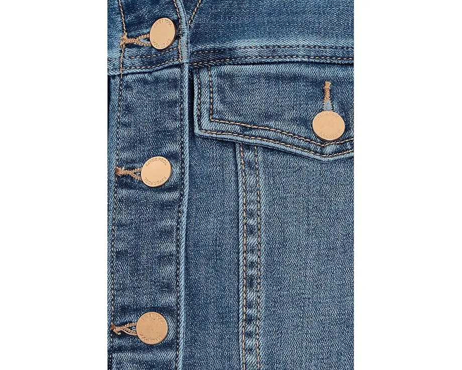 Petite Bracelet Length High Cuff Trucker Jeans Jacket