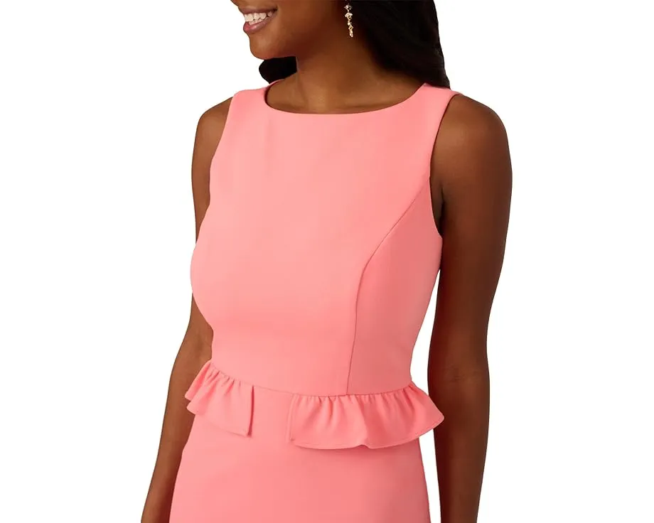 Короткое платье Adrianna Papell футляр с воланами на талии