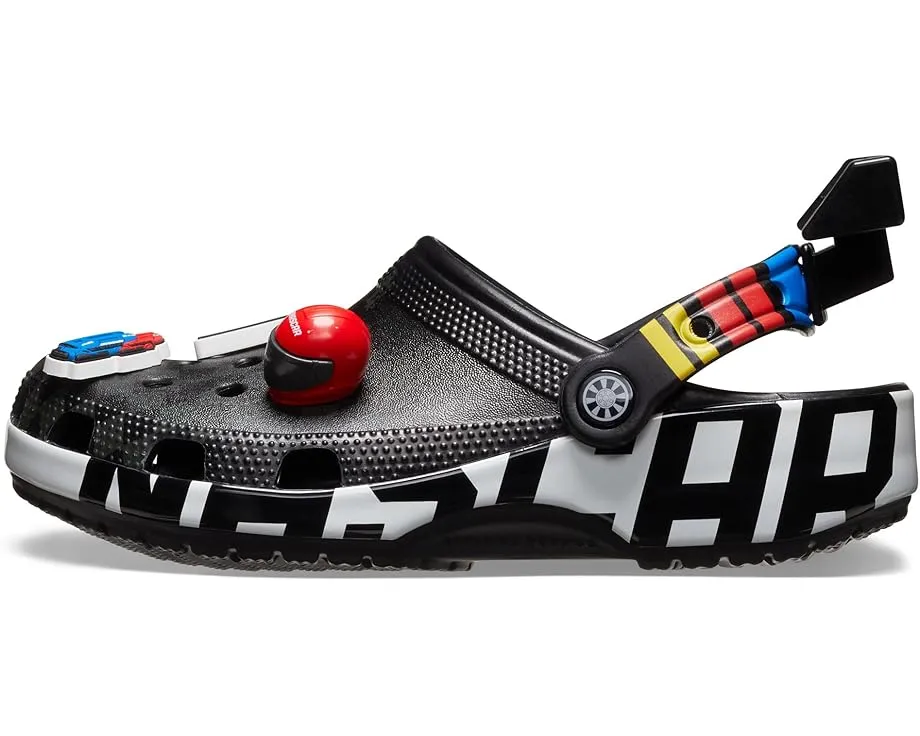 Кроксы Nascar Classic Clogs с аэродинамическим спойлером и 6 эксклюзивными charms
