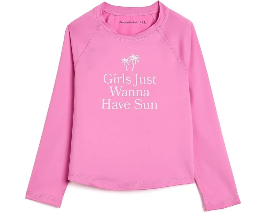 Рашгард с длинным рукавом и принтом abercrombie kids для детей