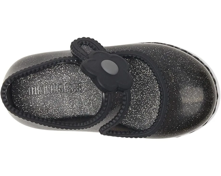 Балетки Hip Ballerina с аппликацией цветка и липучкой Mini Melissa