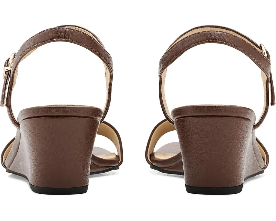 Сандалии LifeStride Sawyer Strappy с регулируемым ремешком на щиколотке и клиновидным каблуком